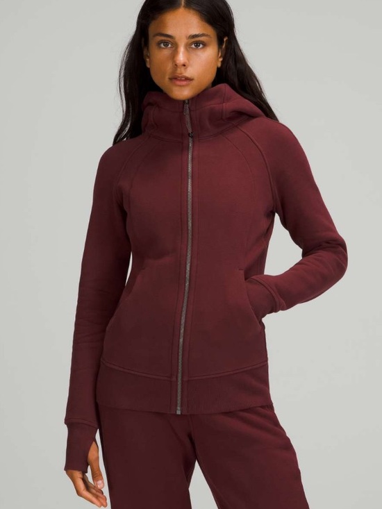 lululemon athletica Tops - Lululemon Scuba Hoodie Red Merlot Size 10 – Cozy Classic